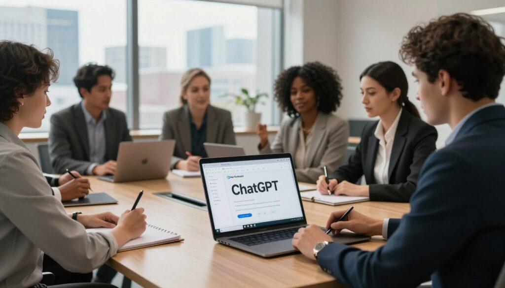 Tim menggunakan ChatGPT untuk mendukung konten, riset, dan produktivitas