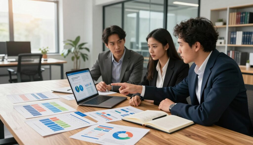 Tim menyiapkan sumber data yang rapi sebelum analisis bisnis dengan AI