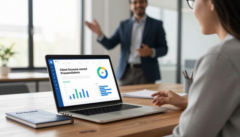 cara Canva AI bantu presentasi klien